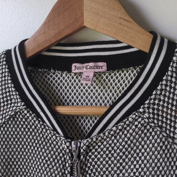 vtg Juicy Couture Mesh Bomber Jacket - Picture 6 of 9